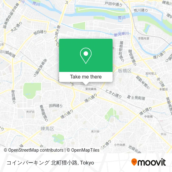 コインパーキング 北町狸小路 map