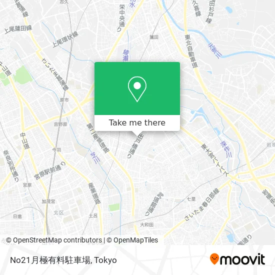 No. 21 Monthly Paid Parking Lot map