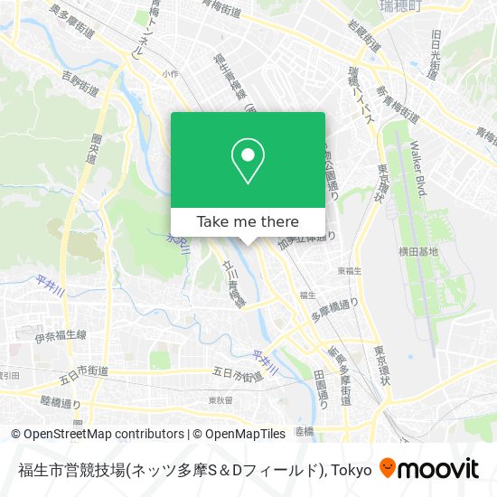 福生市営競技場(ネッツ多摩S＆Dフィールド) map