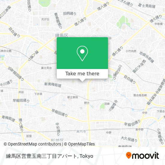練馬区営豊玉南三丁目アパート map
