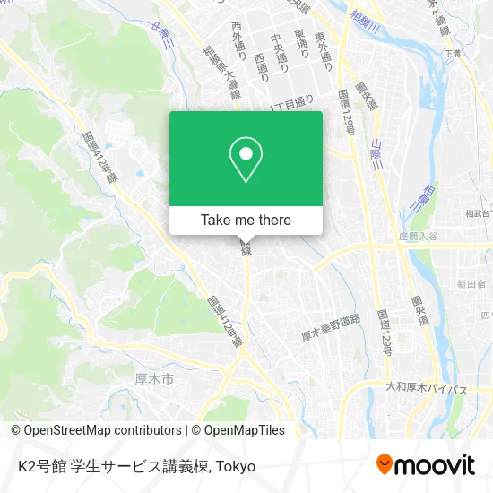 K2号館 学生サービス講義棟 map