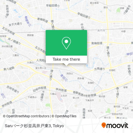 Sanパーク杉並高井戸東3 map