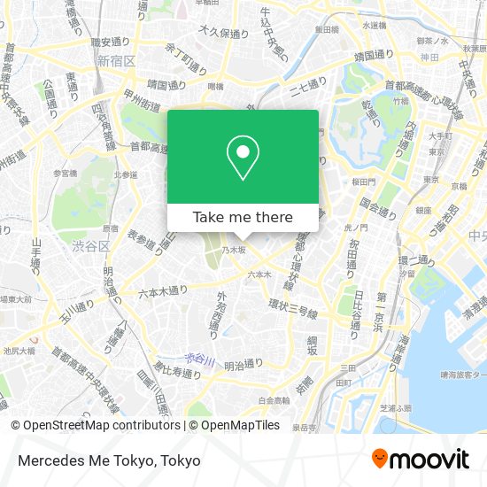 Mercedes Me Tokyo map