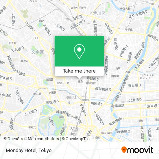 Monday Hotel map