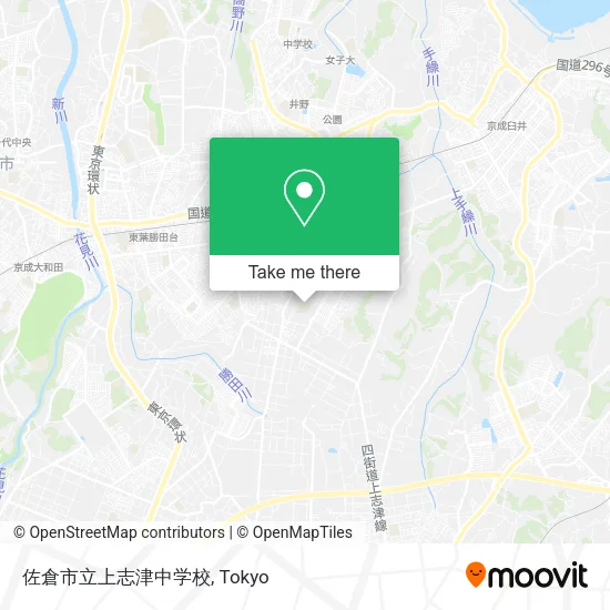 佐倉市立上志津中学校 map