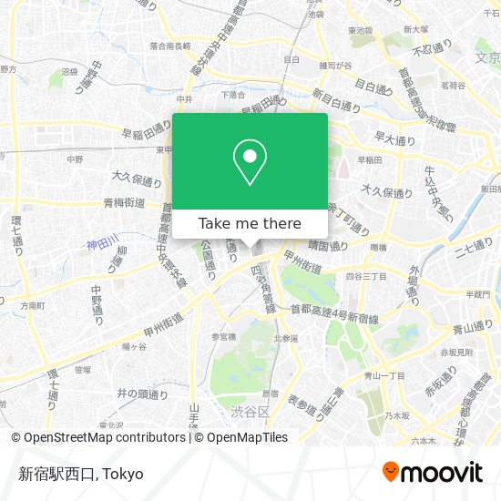 新宿駅西口 map