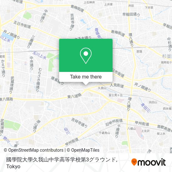 國學院大學久我山中学高等学校第3グラウンド map