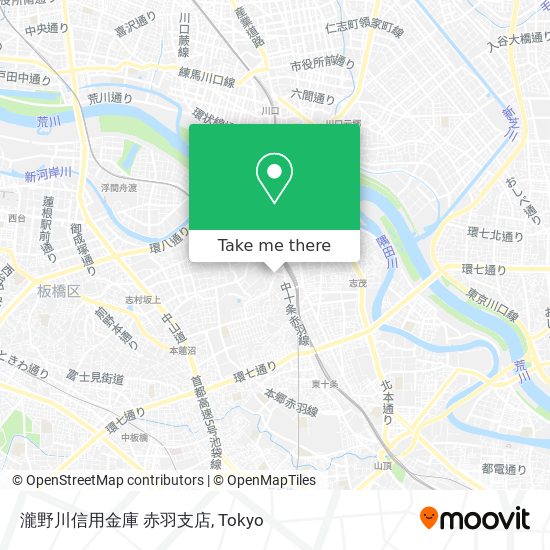 瀧野川信用金庫 赤羽支店 map