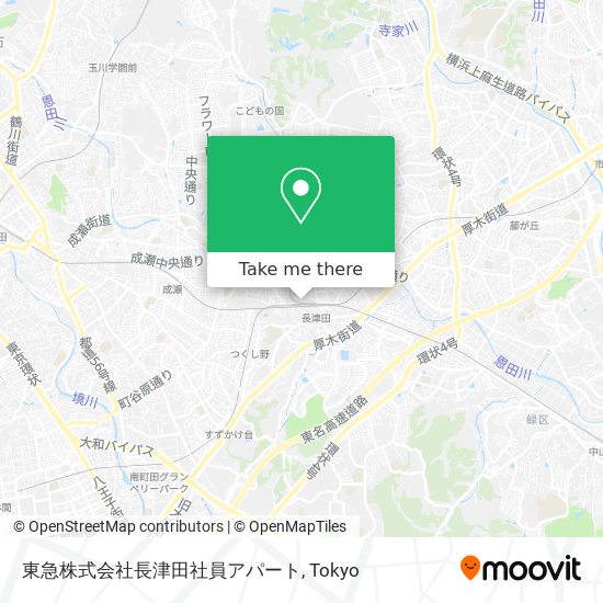 東急株式会社長津田社員アパート map