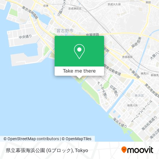 県立幕張海浜公園 (Gブロック) map