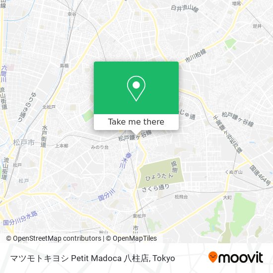 マツモトキヨシ Petit Madoca 八柱店 map