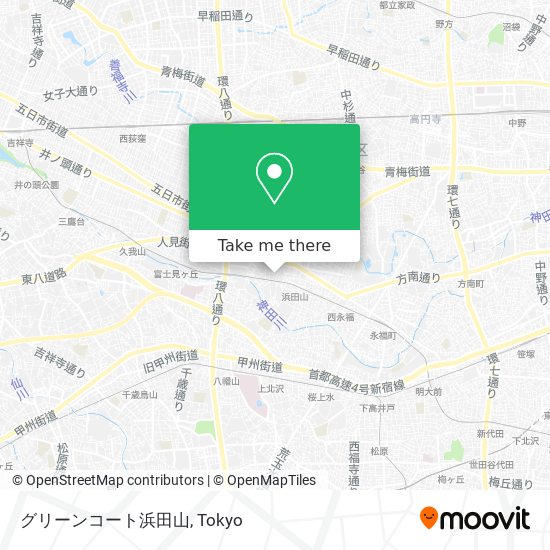 グリーンコート浜田山 map