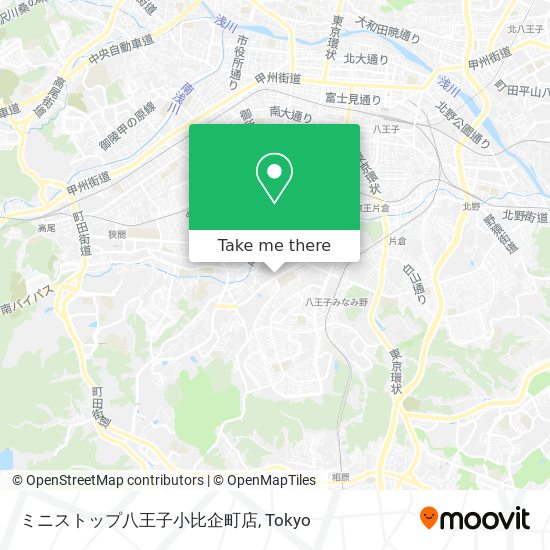 ミニストップ八王子小比企町店 map