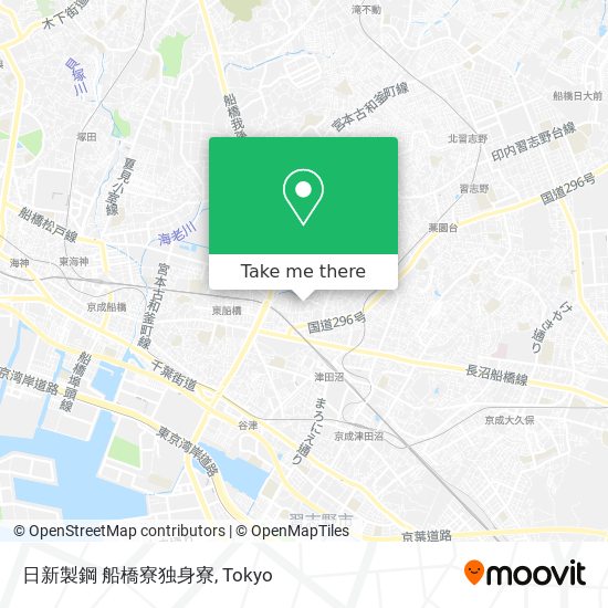 日新製鋼 船橋寮独身寮 map