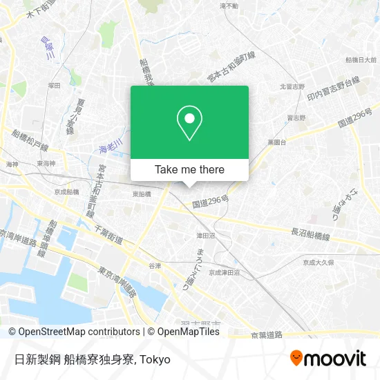 日新製鋼 船橋寮独身寮 map