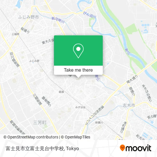 富士見市立富士見台中学校 map