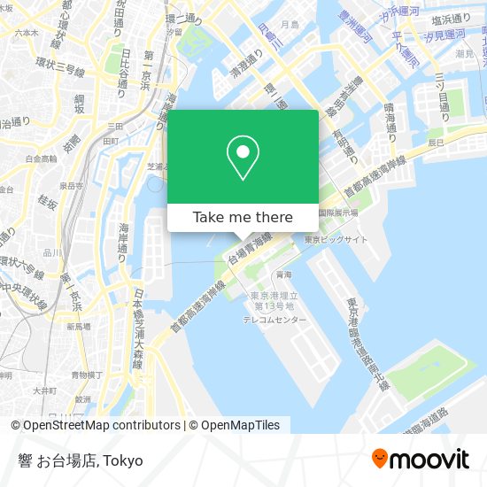 響 お台場店 map