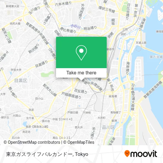 Tokyo Gas Life Valve Cando map
