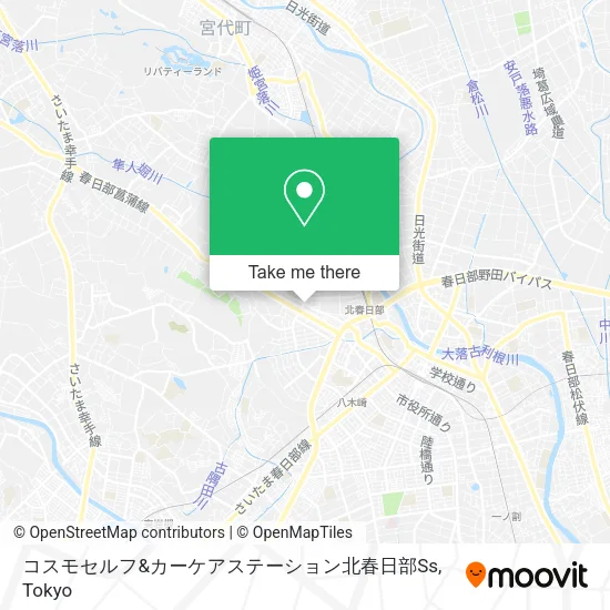 コスモセルフ&カーケアステーション北春日部Ss map