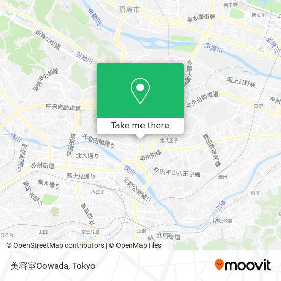美容室Oowada map