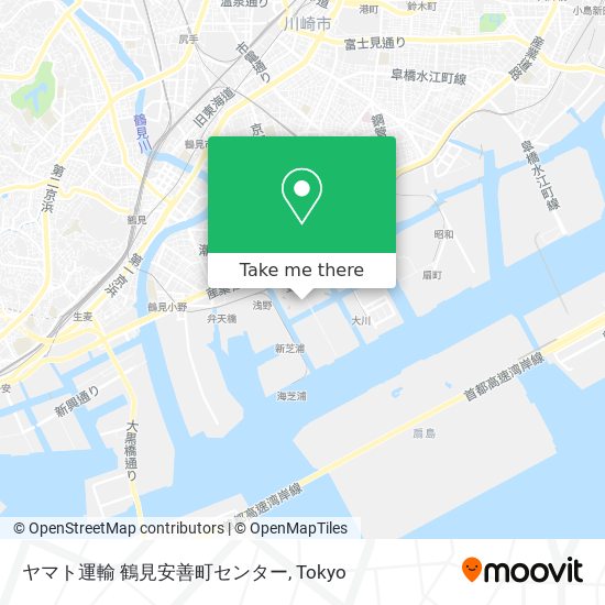 ヤマト運輸 鶴見安善町センター map