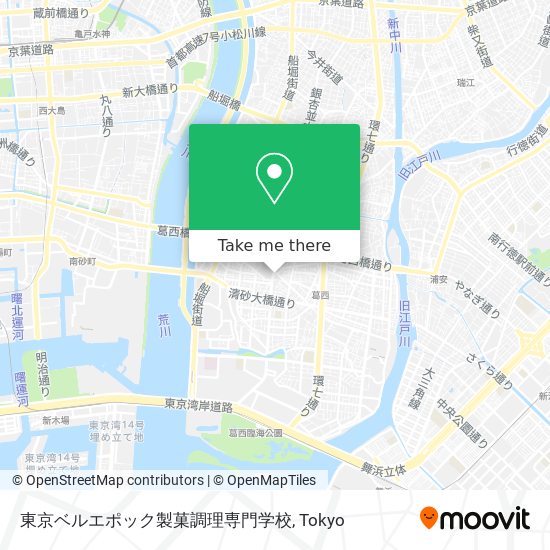 東京ベルエポック製菓調理専門学校 map