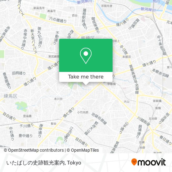 いたばしの史跡観光案内 map