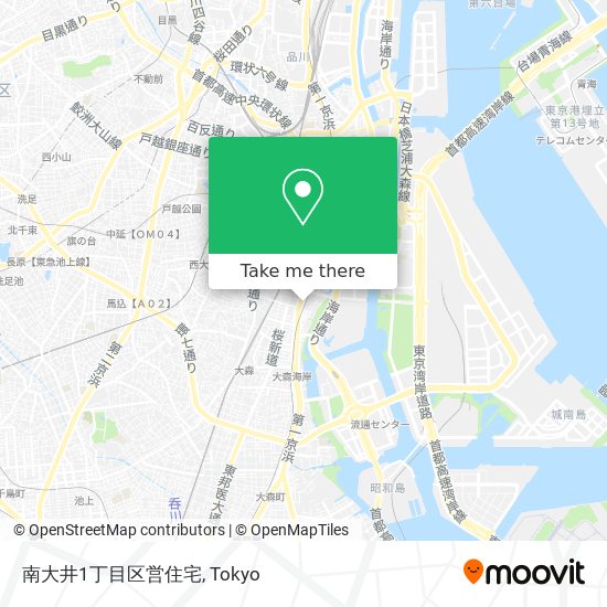 南大井1丁目区営住宅 map