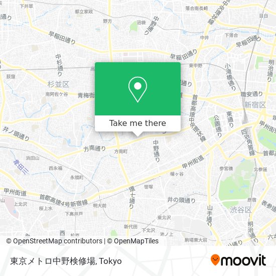 東京メトロ中野検修場 map