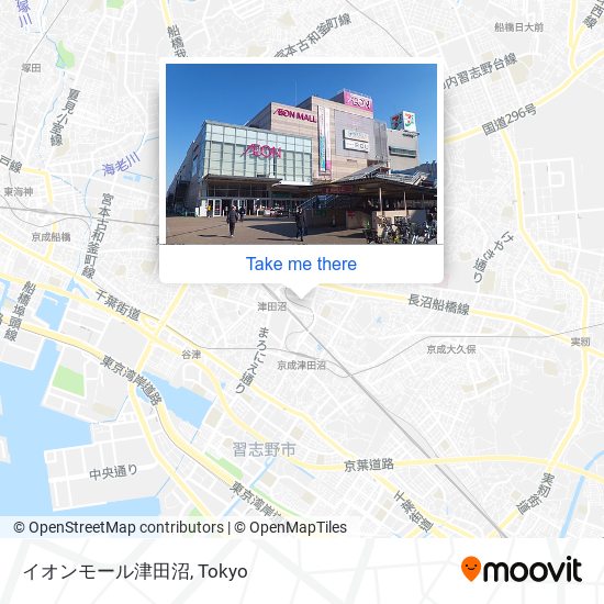 イオンモール津田沼 map