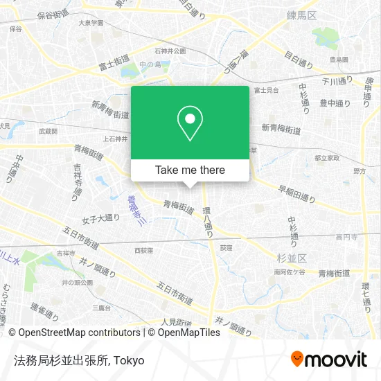法務局杉並出張所 map