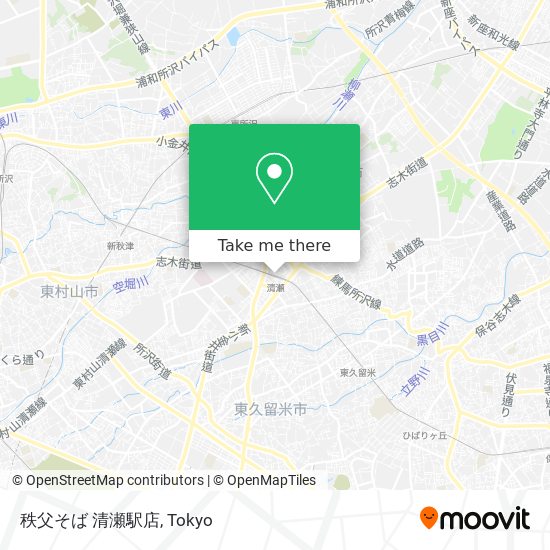 秩父そば 清瀬駅店 map