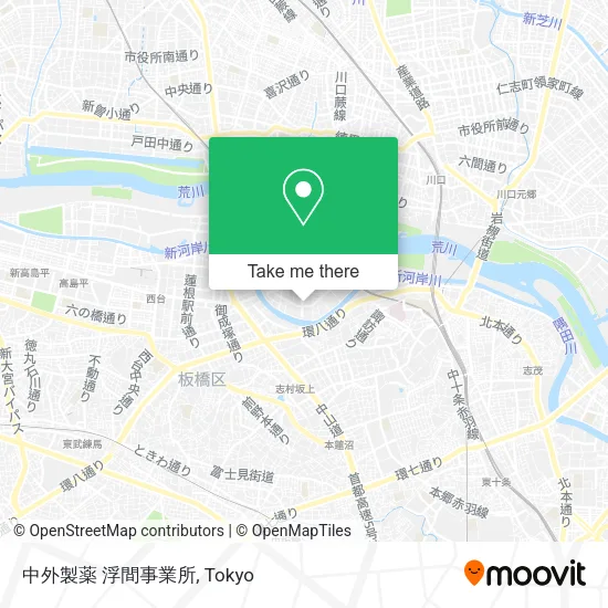 中外製薬 浮間事業所 map