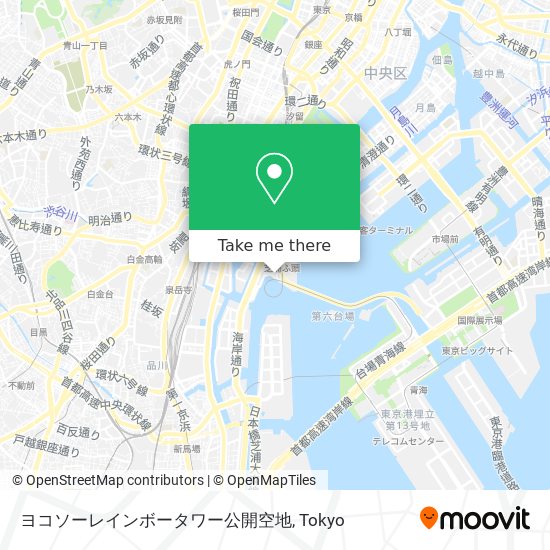 ヨコソーレインボータワー公開空地 map