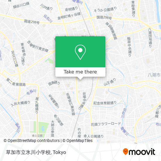 草加市立氷川小学校 map