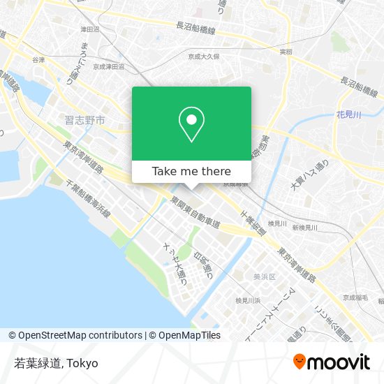 若葉緑道 map