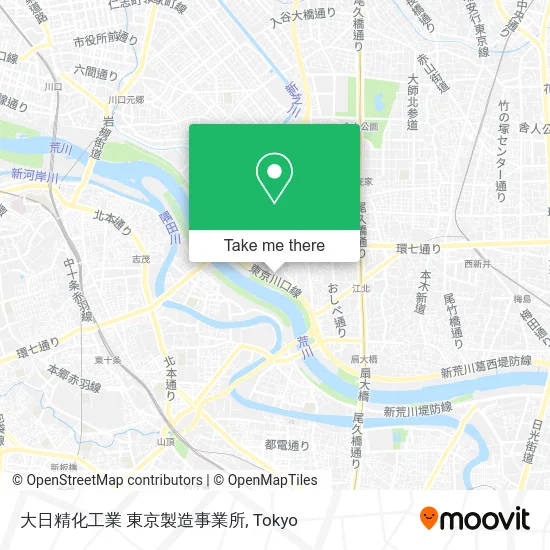 大日精化工業 東京製造事業所 map