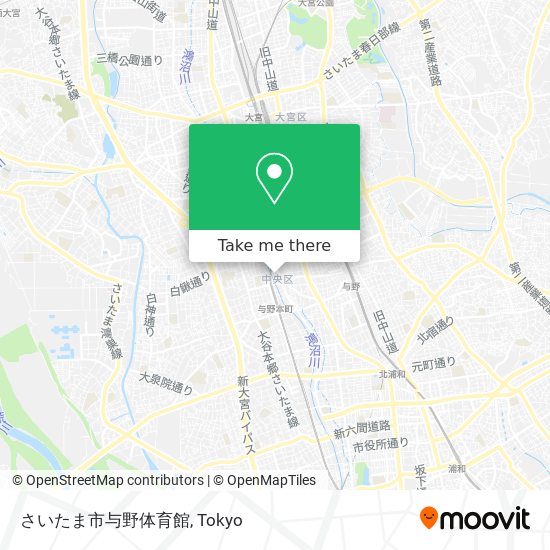 さいたま市与野体育館 map