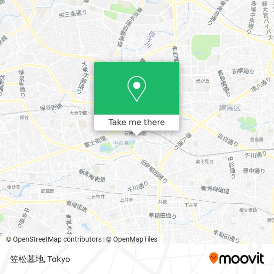 笠松墓地 map