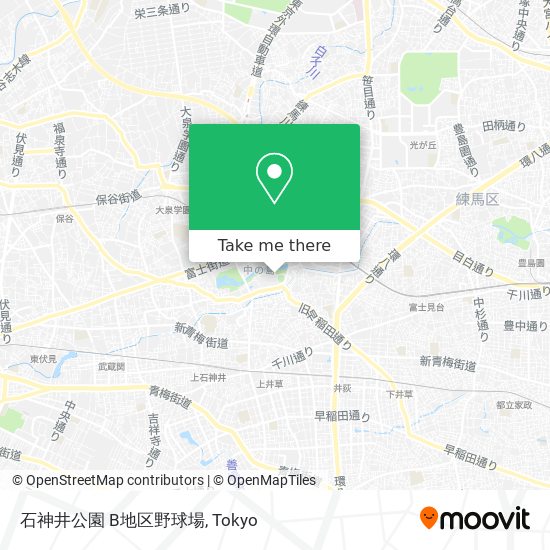 石神井公園 B地区野球場 map