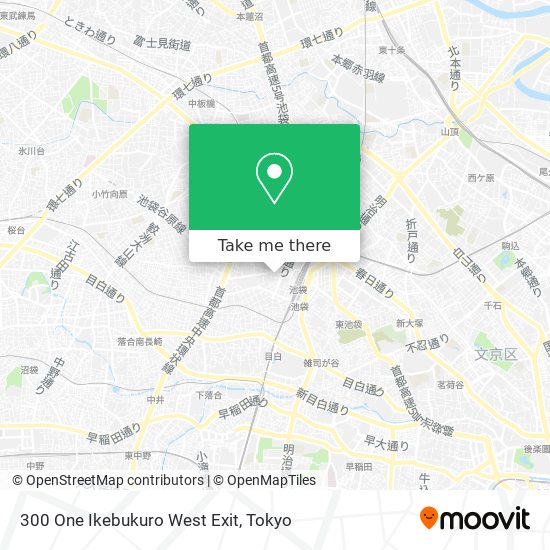 300 One Ikebukuro West Exit map