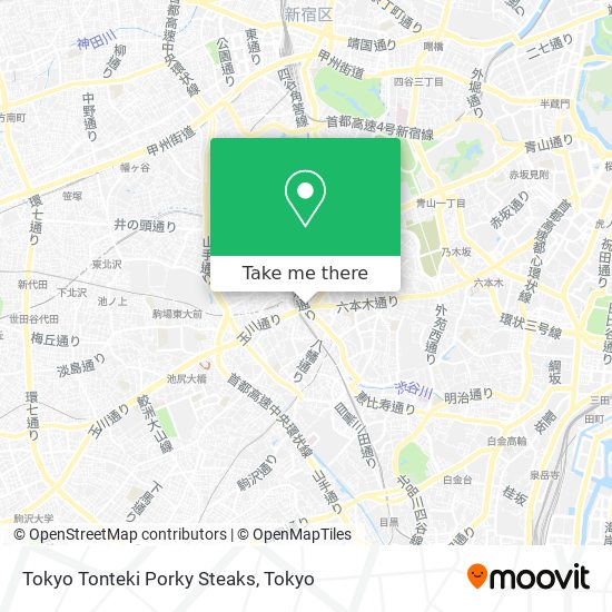 Tokyo Tonteki Porky Steaks map