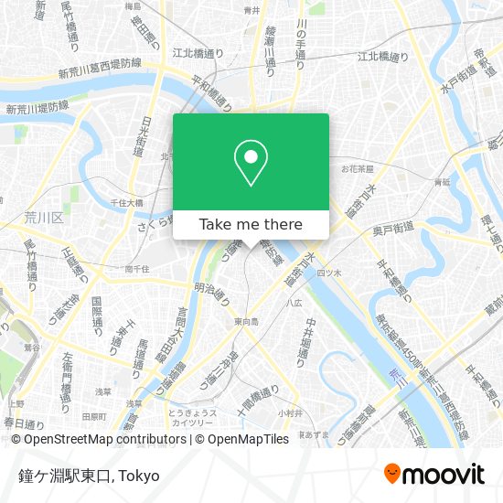 鐘ケ淵駅東口 map