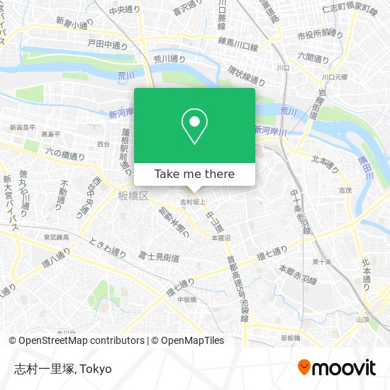 志村一里塚 map