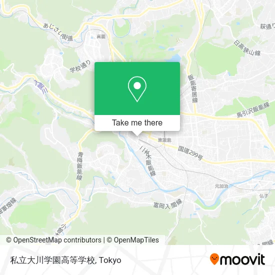 私立大川学園高等学校 map