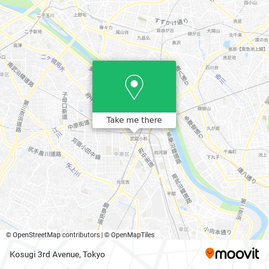 Kosugi 3rd Avenue map