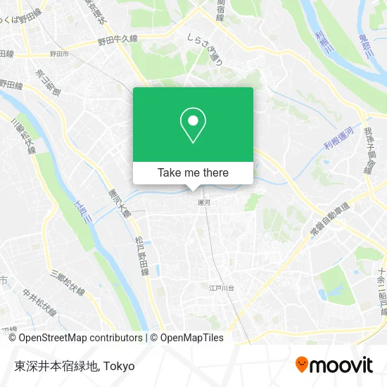 東深井本宿緑地 map