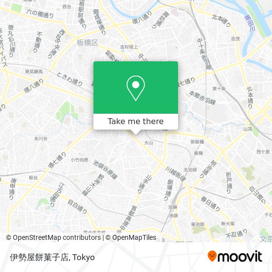 伊勢屋餅菓子店 map