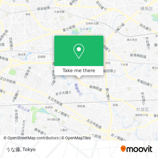 うな藤 map