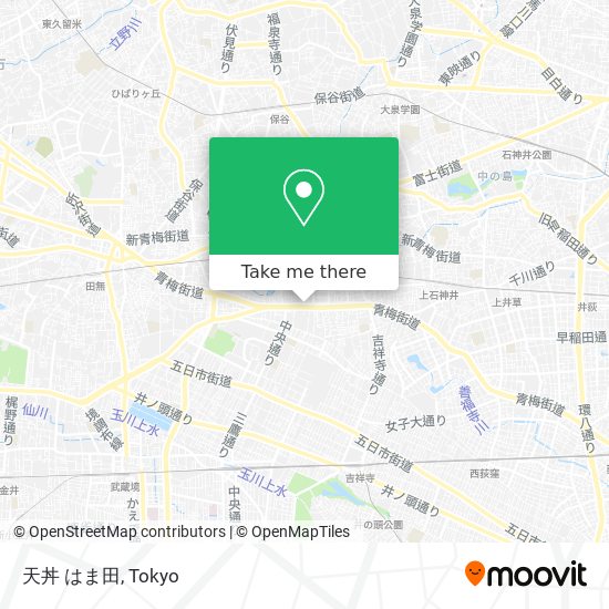 天丼 はま田 map